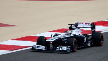 Pastor Maldonado en Bahr&eacute;in. 