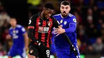 Jefferson Lerma en el partido ante el Cardiff.