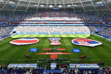 El Samara Arena ha sido el estadio donde se ha disputado este partido del Grupo E entre Costa Rica y Serbia. 