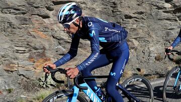 Iván Sosa, uno de los líderes del Movistar para el Giro de Italia