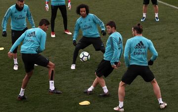 Kovacic, Varane y Marcelo.