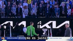 Los 15.000 de la Rod Laver, muertos de risa con la broma de Djokovic a Nadal: la última frase es inolvidable