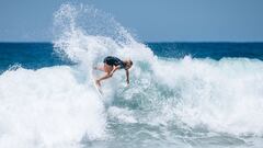 PUNTA ROCA, LA LIBERTAD, EL SALVADOR - JUNE 16: Caroline Marks of the United States&Acirc;&nbsp; surfs in  the Final at the Surf City El Salvador Pro on June 16, 2023 at Punta Roca, La Libertad, El Salvador. (Photo by Beatriz Ryder/World Surf League)