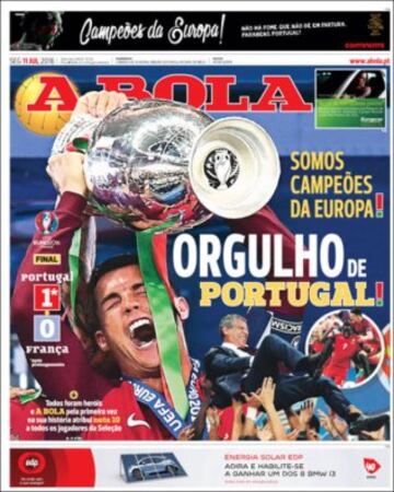 Portadas de la prensa mundial