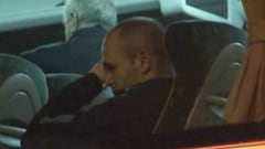 Iniesta couldn't stop the tears on Barcelona's team bus