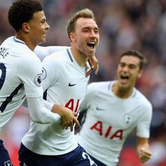 Eriksen mantiene al Tottenham en la zona alta de la tabla