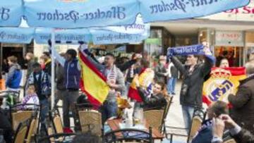 ¡A ALEMANIA! En el último viaje a tierras germanas, en abril de 2013 a Dortmund, el Madrid estuvo acompañado por 3.500 hinchas.