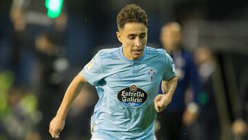 Emre Mor durante un partido con el Celta.