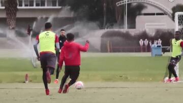 La jugada de lujo de Allende en su primera práctica con Necaxa