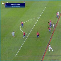 El VAR anula el 2-0 argentino en el primer tiempo