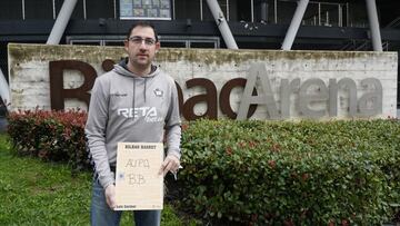 Lolo Encinas, en las afueras del Bilbao Basket