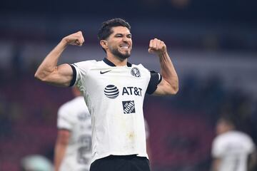  Henry Martin celebrates his goal 1-0 of America during the game America vs Puebla, corresponding to Round 3 of the Torneo Clausura 2023 of the Liga BBVA MX, at Azteca Stadium, on January 21, 2023.

<br><br>

Henry Martin celebra su gol 1-0 de America durante el partido America vs Puebla, Correspondiente a la Jornada 03 del Torneo Clausura 2023 de la Liga BBVA MX, en el Estadio Azteca, el 21 de Enero de 2023.