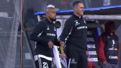 Si eres hincha de Colo Colo, esto te emocionará: así festejó Vidal tras el gol de Cepeda