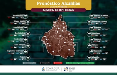 ¿A qué hora lloverá este jueves 9 de abril en CDMX? Pronóstico del clima por alcaldía  