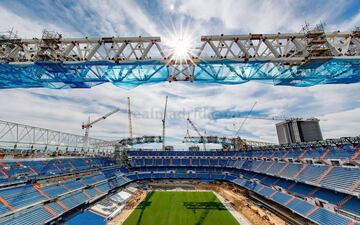 Continúan las obras de remodelación del Bernabéu