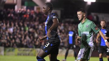 &Eacute;der &Aacute;lvarez Balanta durante un partido con Brujas.