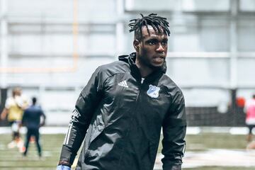 Millonarios entrenó en el Nicholson Fieldhouse de la UCF antes de enfrentar al Everton en Orlando por la Florida Cup.