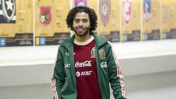 Cesar Huerta of Mexico during the game Mexican National Team (Mexico) vs Honduras, corresponding to the Quarterfinals second Leg of the Concacaf Nations League 2023-2024, at Azteca, on November 21, 2023.
<br><br>
Cesar Huerta de Mexico durante el partido Seleccion Nacional Mexicana (Mexico) vs Honduras, correspondiente a Cuartos de Final Vuelta de la Liga de Naciones de Concacaf 2023-2024, en el Estadio Azteca, el 21 de Noviembre de 2023.