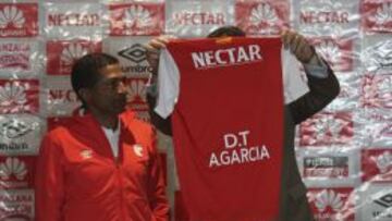 Alexis García, el día de su presentación como entrenador de Santa Fe.