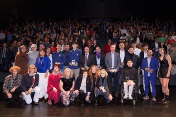 Foto de familia de los premiados en la IV Gala del Deporte de SER Valladolid.