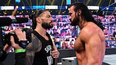Roman Reigns y Drew McIntyre, cara a cara en SmackDown.