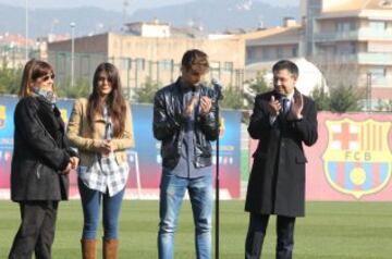 El Barcelona inaugura el 'Campo de entrenamiento Tito Vilanova'