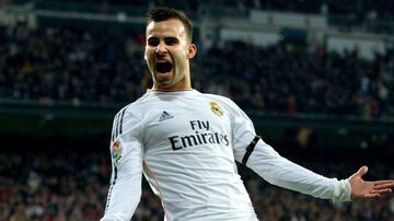 Jesé celebrates a goal