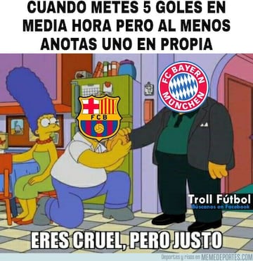 Al igual que el Bayern, los memes también humillan al Barcelona