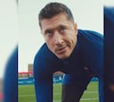 ¡Imperdible! Lewandowski y el Barcelona haciendo el trend de Rosalia en Tiktok