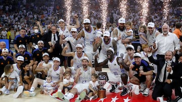 19/06/22 BALONCESTO CUARTO PARTIDO PLAYOFF FINAL ACB ENDESA
REAL MADRID vs BARCELONA
ALEGRIA CELEBRACION CAMPEONES LIGA 2022