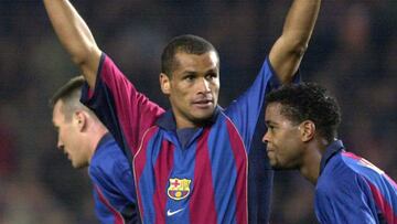 Rivaldo con el Barcelona.