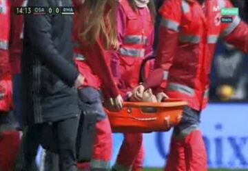 Tano se fracturó la tibia y el peroné tras chocar con Isco por un balón dividido. 