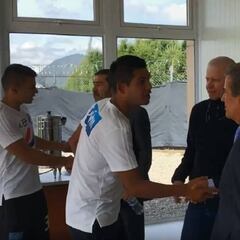 Así fue el primer contacto de Pinto con la plantilla de Millos