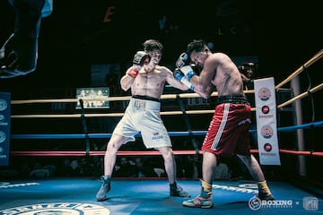 Imágenes del media day de la velada de boxeo en Bogotá.