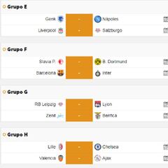 Partidos y horarios de la jornada de Champions de hoy