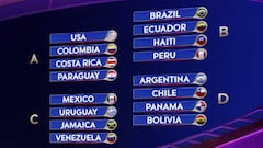 USA and Colombia to open the proceedings
