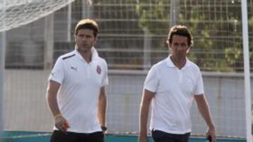 <b>CONTENTOS. </b>Planes y Pochettino han podido cerrar la que era una de las opciones prioritarias para la delantera.