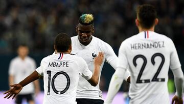 Pogba marca en un amistoso ante Rusia