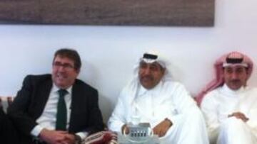 <b>ACUERDO. </b>Jorge Pérez, secretario general de la RFEF, ayer en Riad.