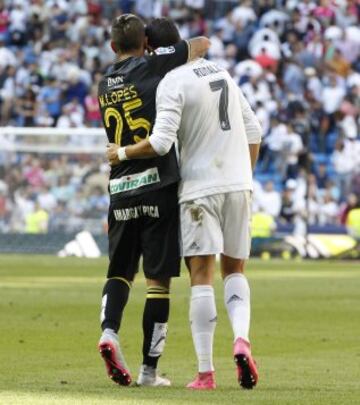 Miguel Lopes y Cristiano Ronaldo.