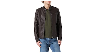 Ligera y resistente: así es esta chaqueta de cuero sintético para hombre