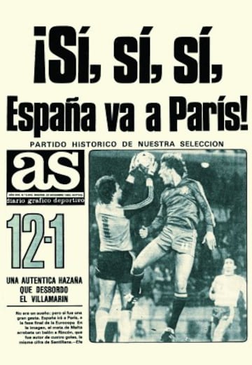 Todo estaba en su contra porque tenían que ganar a Malta por una diferencia de 11 goles. Pero los goles de Santillana (4), Rincón (4), Maceda (2), Sarabia (1) y Señor (1) hicieron posible la gesta. Acabaron ganando 12-1 y España se clasificó para la Eurocopa de Francia 1984.