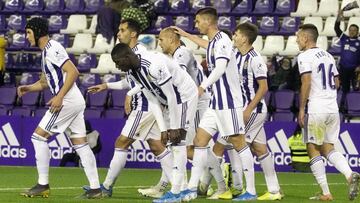 14/11/19 PARTIDO AMISTOSO TROFEO CIUDAD DE VALLADOLID   REAL VALLADOLID  -  GAZ METAN   GOL TONI VILLA ALEGRIA PI&Ntilde;A