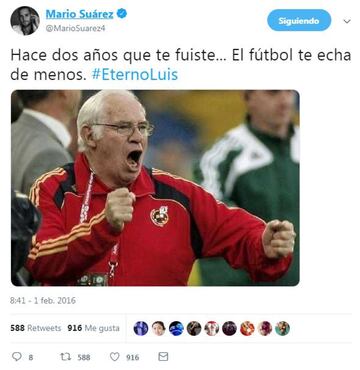 El mundo del fútbol recuerda a Luis Aragonés