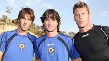 <b>PROPUESTA. </b>Abraham Paz, Tote y Calatayud han recibido una oferta de renovación por parte del club.