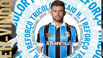 Caio Henrique jugar&aacute; en Gremio. El brsaile&ntilde;o, de 22 a&ntilde;os, es propiedad del Atl&eacute;tico.