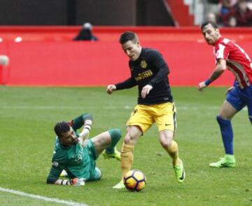 Primer gol de Gameiro para poner el 1-2.
