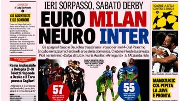 Portada de La Gazzetta dello Sport del día 10 de abril de 2017.