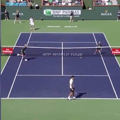 Fue tan salvaje que engañó a los recogepelotas: el golpe de Federer