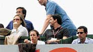 <B>DE PRESENTACIÓN.</b> Gasol estuvo ayer en el Godó y habló de muchas cosas, entre otras, del Espanyol.